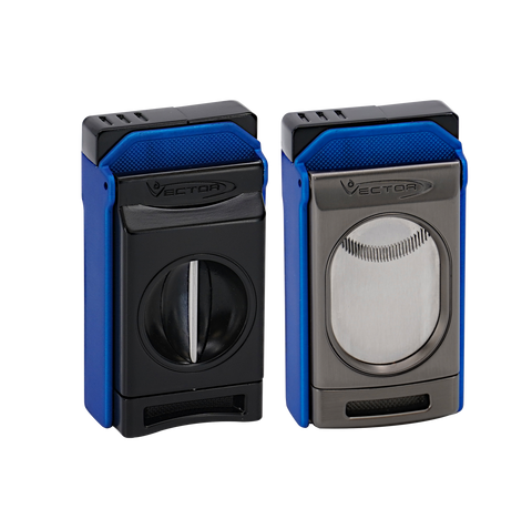 Vector Switch Double Flame Torch Lighter with Cigar Cutter