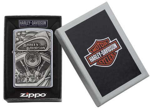 Zippo Lighter - Harley-Davidson® Motor Flag