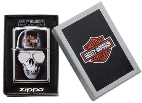Zippo Lighter - Harley-Davidson® Skull w/ Shades