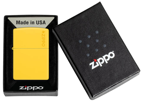 Zippo Lighter - Classic Sunflower w/ Zippo Logo