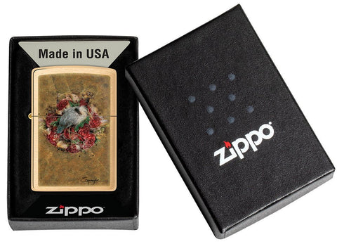 Zippo Lighter - Spazuk Bird & Roses