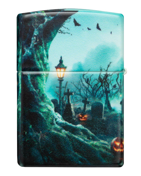 Zippo Lighter - Graveyard All Over Design