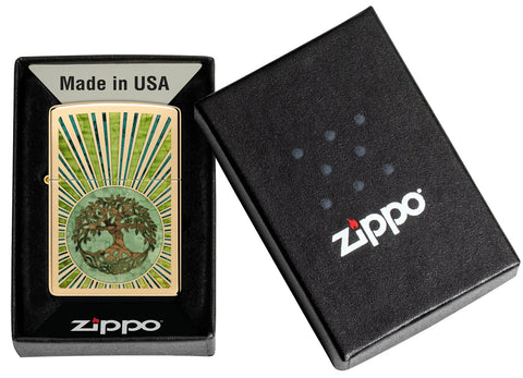 Zippo Lighter - Fusion Tree Of Life