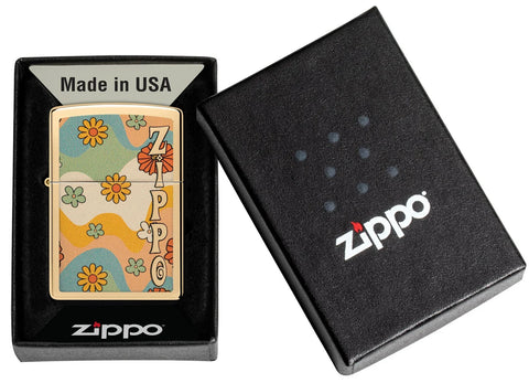 Zippo Lighter - Bold Blossom Flower Power
