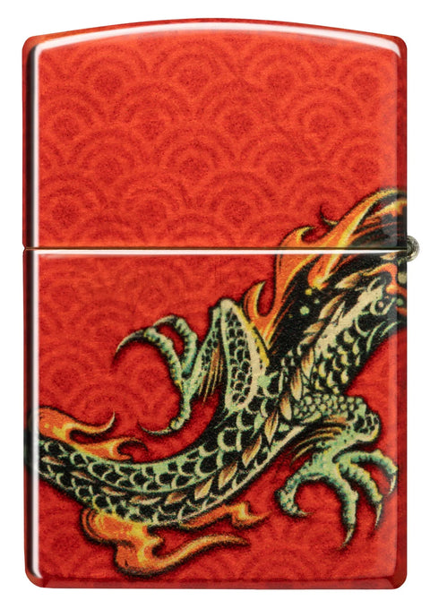Zippo Lighter - Geometric Dragon