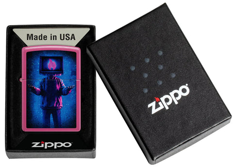 Zippo Lighter - Flame TV Man