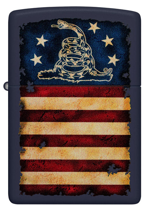 Zippo Lighter - Don't Tread On Me Gadsden US Flag