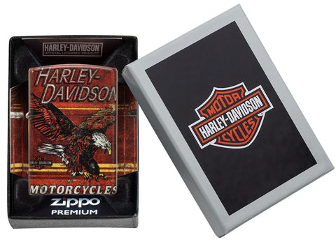 Zippo Lighter - Harley Davidson Motorcycles Eagle