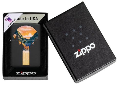 Zippo Lighter - Mountain Waterfall