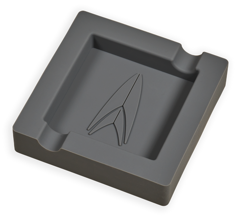 Lotus Armstrong Square Silicone 2-Cigar Ashtray Ash Grey - Lighter USA