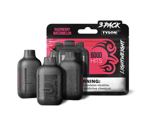 Tyson 2.0 Lightweight 6000 Hits 3 Pack Vape