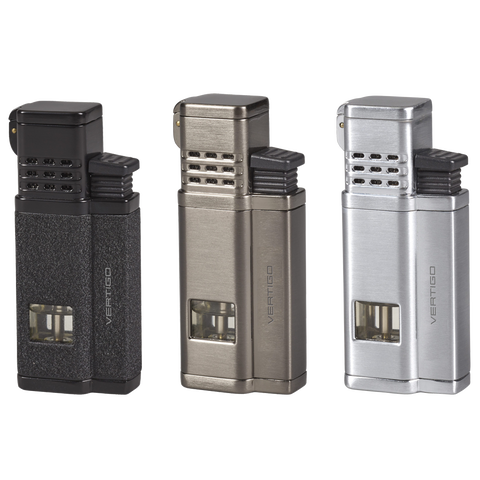 Vertigo Conquistador Quad Torch Lighter w/ Cigar Punch - Lighter USA