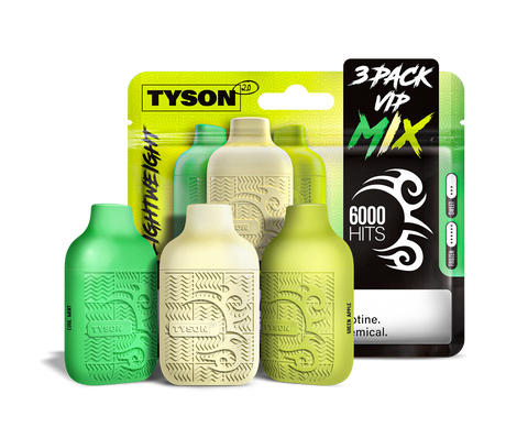 Tyson 2.0 Lightweight 6000 Hits 3 Pack Vape