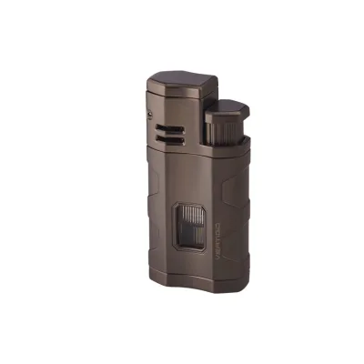 Vertigo Envoy Triple Torch Flame Lighter w/Cigar Punch - Lighter USA