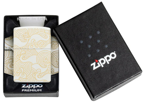 Zippo Lighter - Swirling Waves
