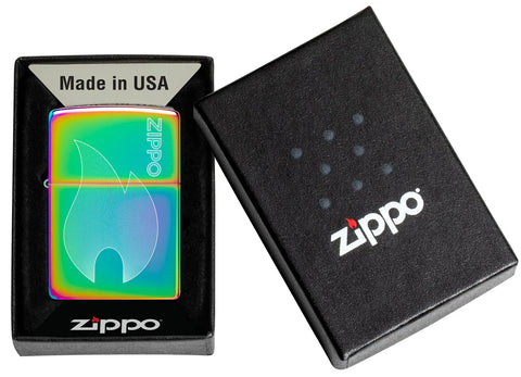 Zippo Lighter - Multi-Color Flame