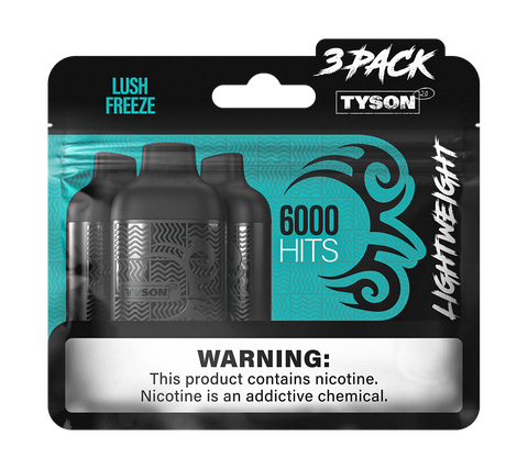 Tyson 2.0 Lightweight 6000 Hits 3 Pack Vape