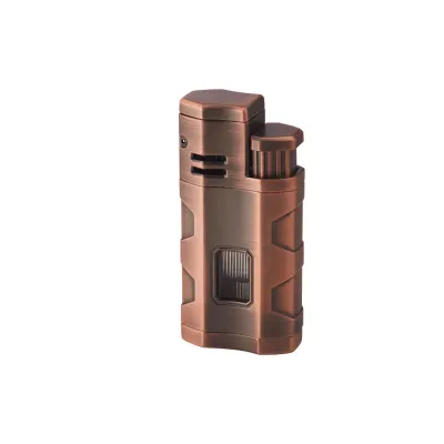 Vertigo Envoy Triple Torch Flame Lighter w/Cigar Punch - Lighter USA