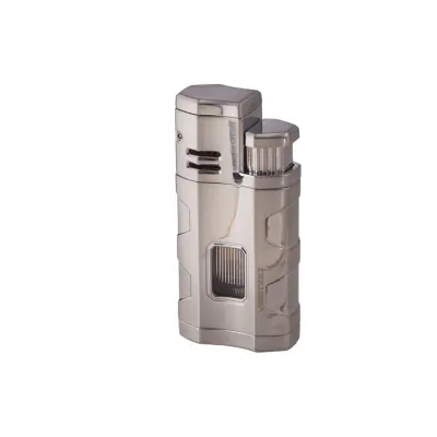 Vertigo Envoy Triple Torch Flame Lighter w/Cigar Punch - Lighter USA
