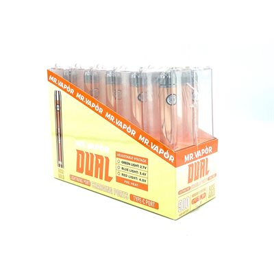 Mr. Vapor Dual Battery - 510 Vape Battery - Lighter USA