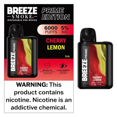 Breeze Prime Disposable Vape - 6000 Puffs - Lighter USA