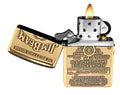 Zippo Lighter - 2007 Jim Beam Brass Emblem Brass - Lighter USA