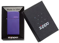 Zippo Lighter - Slim® Purple Matte Zippo Logo - Lighter USA