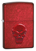 Zippo Lighter - Dooms Die Skull Face Candy Apple Red Zippo Zippo   