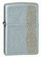 Zippo Lighter - Distressed Knot Street Chrome - Lighter USA