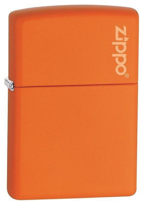 Zippo Lighter - Orange Matte with Zippo Logo - Lighter USA