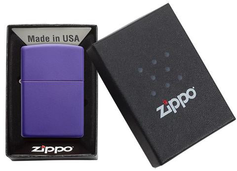 Zippo Lighter - Classic Purple Matte - Lighter USA