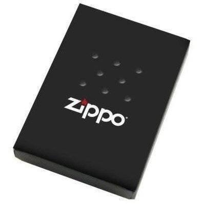 Zippo Lighter - Resting Cowboy Brushed Chrome - Lighter USA