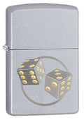 Zippo Lighter - Dice Satin Chrome - Lighter USA