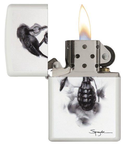 Zippo Lighter - Spazuk Raven - Lighter USA