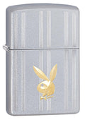 Zippo Lighter - Playboy Brass Bunny Satin Chrome - Lighter USA