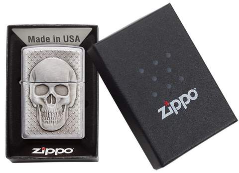 Zippo Lighter - Skull with Brain Surprise - Lighter USA