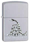 Zippo Lighter - Don’t Tread on Me Satin Chrome - Lighter USA