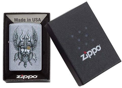 Zippo Lighter - Viking Warrior Design - Lighter USA