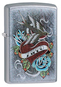 Zippo Lighter - Vintage Tattoo Street Chrome - Lighter USA