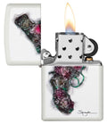 Zippo Lighter - Spazuk Floral Gun Soot - Lighter USA