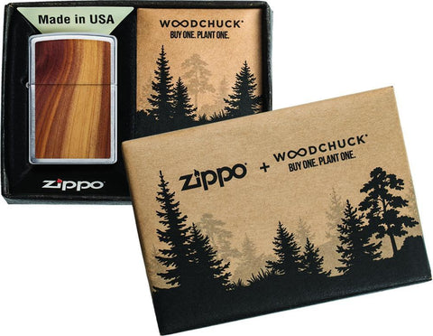 Zippo Lighter - WOODCHUCK USA Cedar - Lighter USA