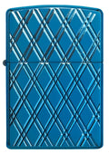 Zippo Lighter - Diamonded Carved High Polish Blue - Lighter USA