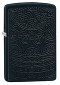 Zippo Lighter - Tone on Tone Black Matte - Lighter USA