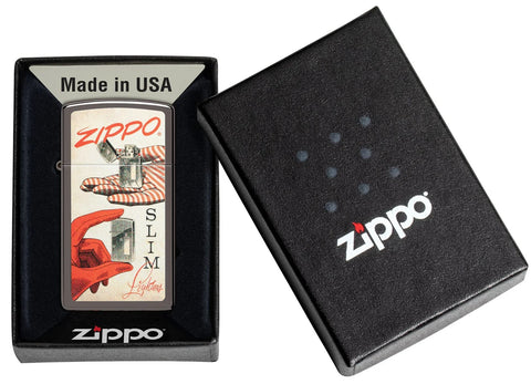 Zippo Lighter - 1950's "Zippo Slim Lighters"