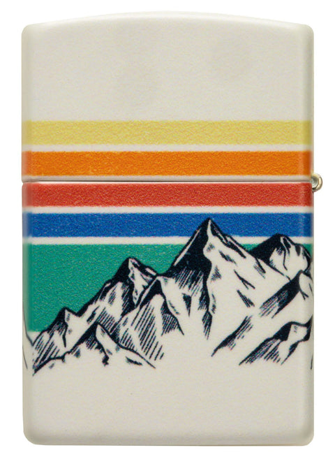 Zippo Lighter - Mountain Range w/ Colors