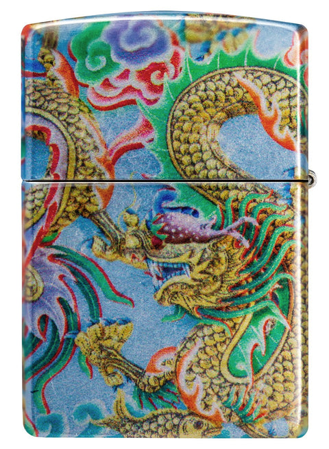 Zippo Lighter - Colorful Dragon