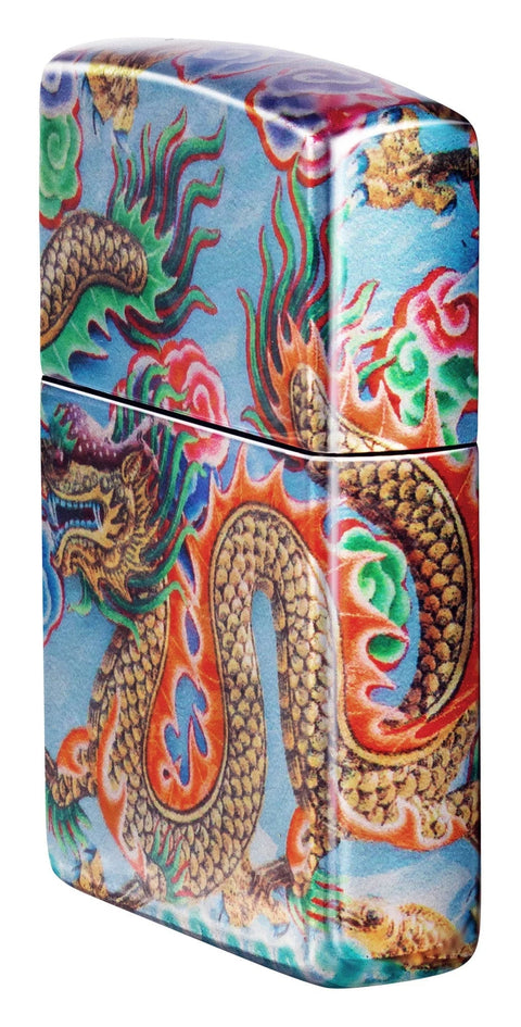 Zippo Lighter - Colorful Dragon