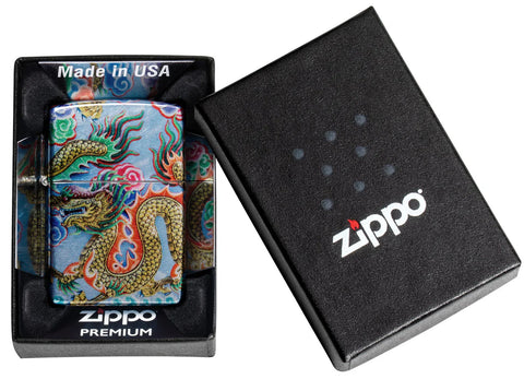 Zippo Lighter - Colorful Dragon