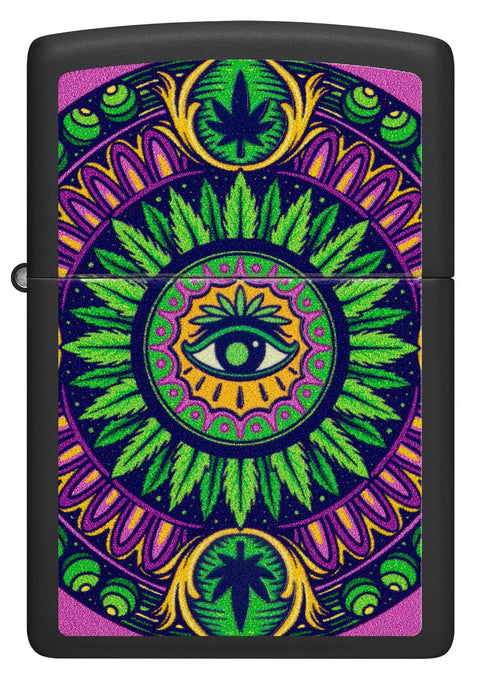 Zippo Lighter - Mandala Cannabis