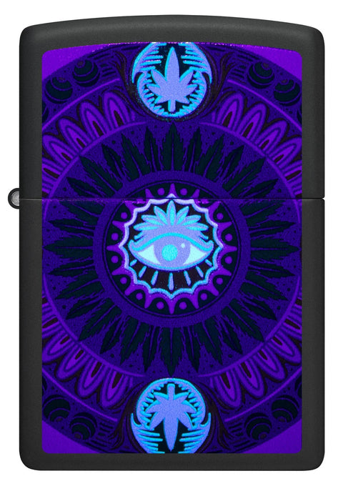 Zippo Lighter - Mandala Cannabis